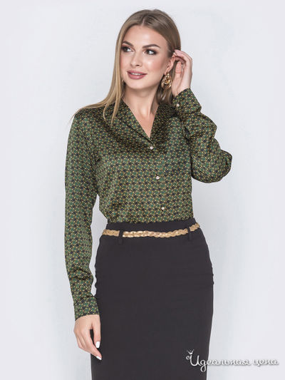 Блуза Dressa, цвет зеленый