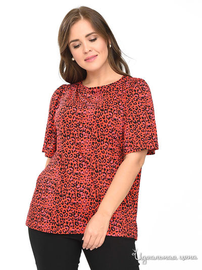 Блуза Svesta, цвет красный, черный