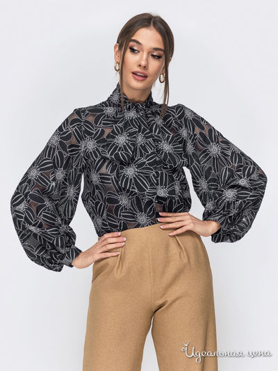 Блуза Dressa, цвет черный