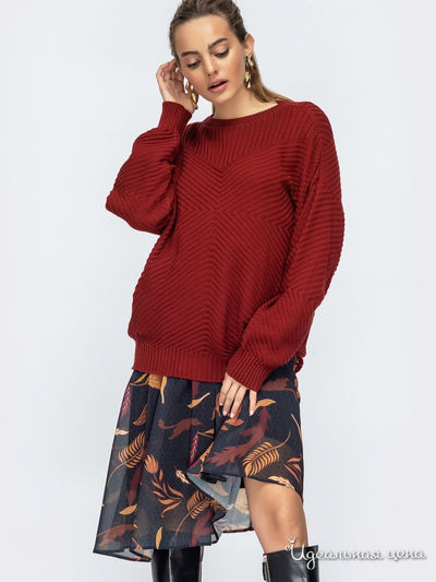 Джемпер Dressa, цвет бордовый