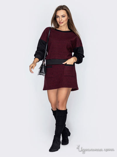 Костюм Dressa, цвет бордовый
