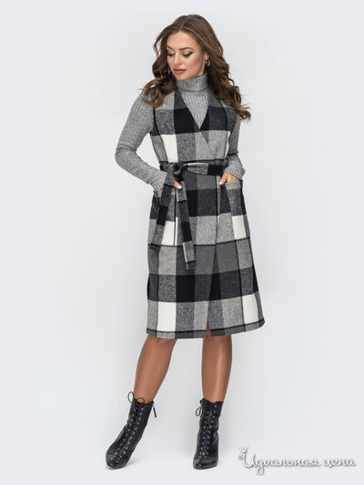 Жилет Dressa, цвет серый, белый