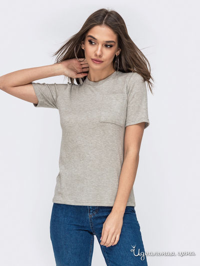 Футболка Dressa, цвет светло-серый