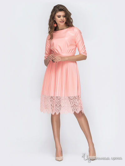 Платье Dressa, цвет персиковый