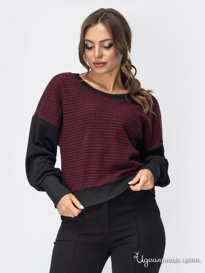 Свитшот Dressa, цвет черный, бордовый