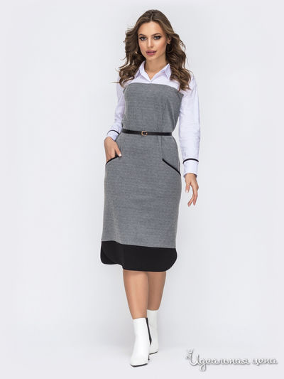 Платье Dressa, цвет серый