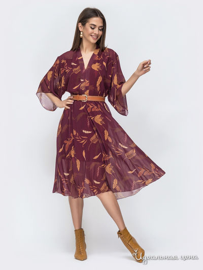 Платье Dressa, цвет бордовый