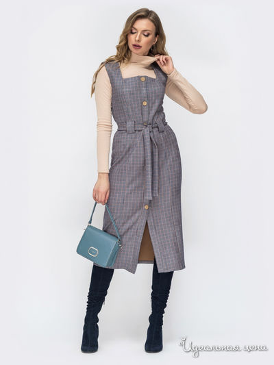 Сарафан Dressa, цвет серый