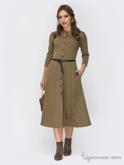 Платье Dressa, цвет хаки