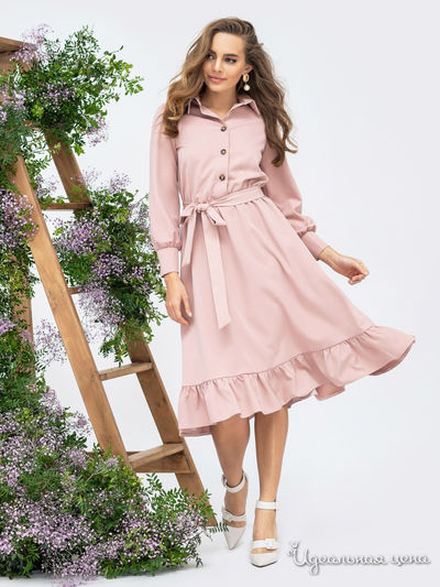 Платье Dressa, цвет бледно-розовый