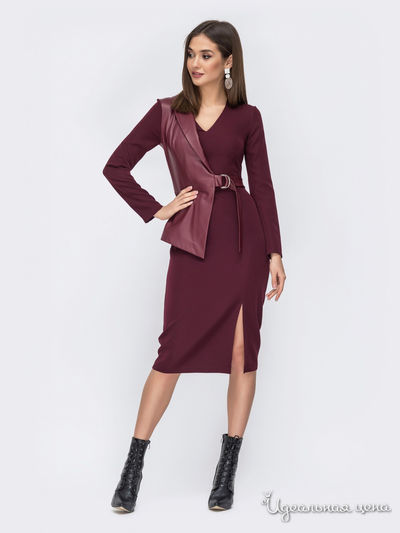 Платье Dressa, цвет бордовый