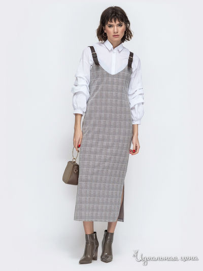 Сарафан Dressa, цвет серый