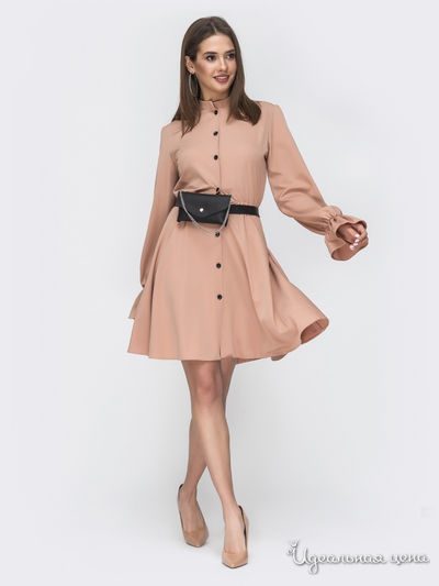 Платье Dressa, цвет персиковый