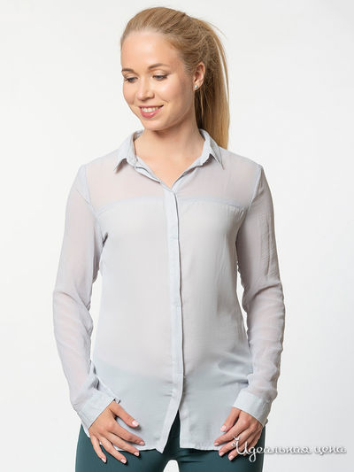 Блуза Bershka, цвет серый