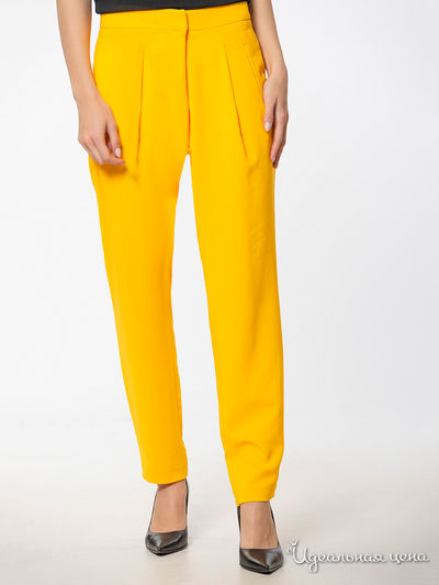 Брюки Zara, цвет желтый