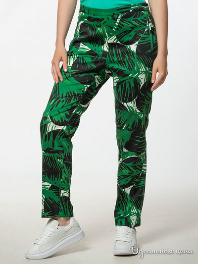 Брюки Zara, цвет зеленый