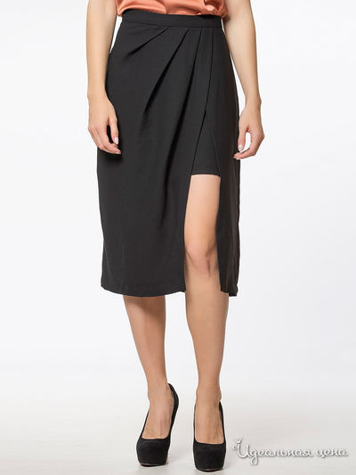 Юбка Zara, цвет черный