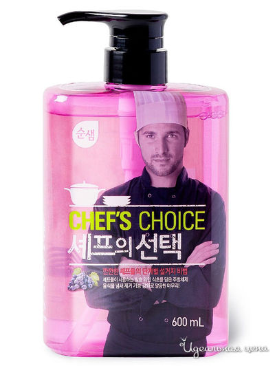 Средство для мытья посуды Выбор Шеф-повара с винным уксусом, 600 мл, Soonsaem