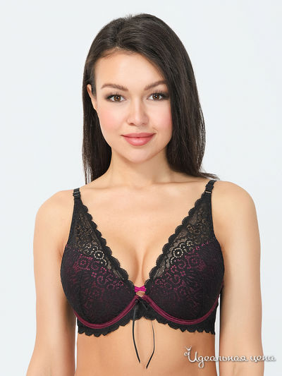 Бюстгальтер с формованной чашкой Vis-a-vis, цвет черный, фиолетовый