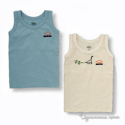 Майки Chicco, цвет цвет молочный / голубой