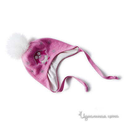 шапка Choby для девочки, цвет розовый
