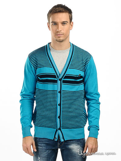 Кардиган Takeshy Kurosawa, цвет цвет голубой / черный