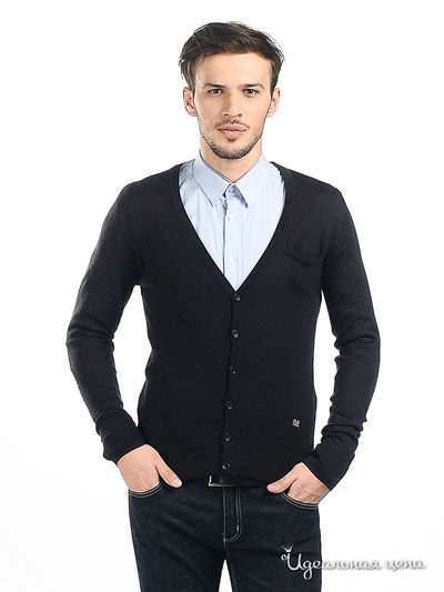 Кардиган Double Black, цвет цвет темно-синий