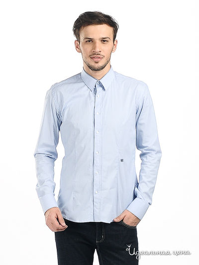 рубашка Double Black, цвет цвет голубой