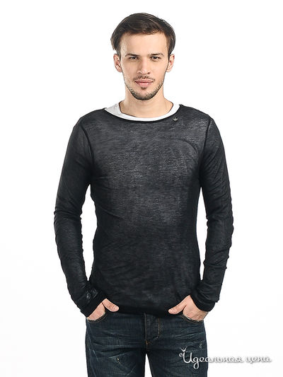 Лонгслив Double Black, цвет цвет черный / белый