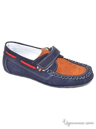 Мокасины Black Tavern, цвет синий, горчичный