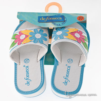 Шлепанцы De Fonseca май, цвет цвет белый / мультиколор