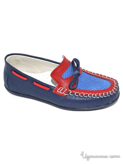 Мокасины Black Tavern, цвет синий, красный