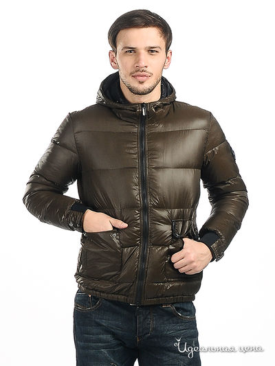Пуховик Double Black, цвет цвет коричневый