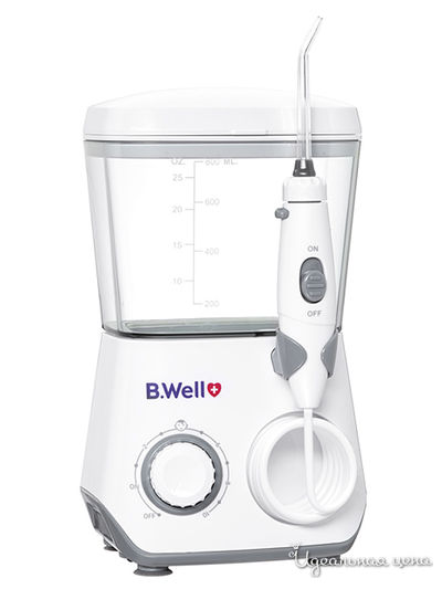 Ирригатор для полости рта стационарный, с аккумулятором, 8 насадок, B.Well