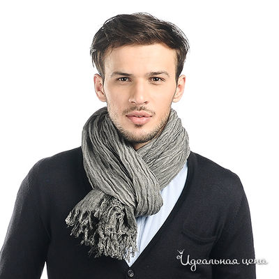 Шарф Double Black, цвет цвет серый
