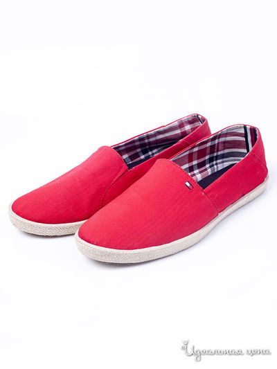 Слипоны Tommy Hilfiger, цвет красный