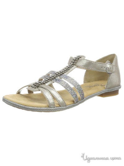 Сандалии RIEKER, цвет серебряный