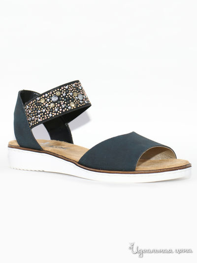 Босоножки RIEKER, цвет темно-синий