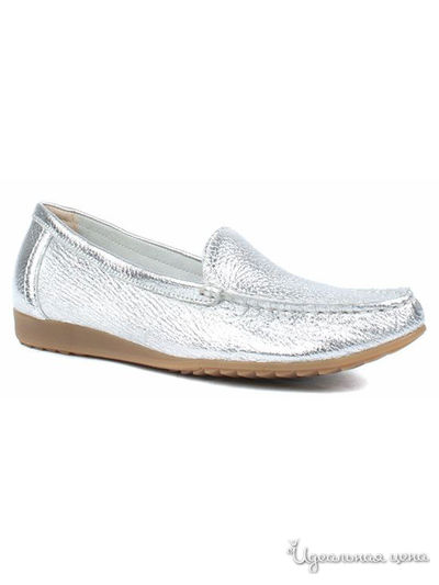 Мокасины Caprice, цвет серебряный