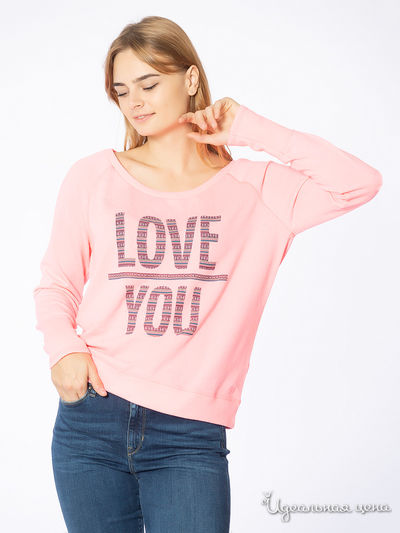 Свитшот Tom Tailor, цвет розовый