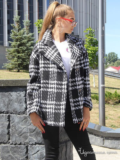 Пальто Trendline, цвет черный, белый