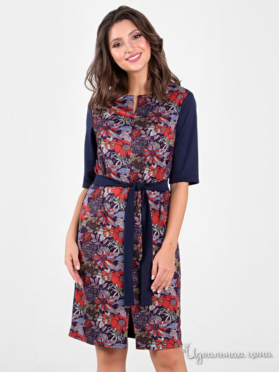 Платье MariKo, цвет синий, красный