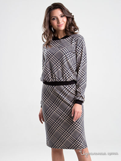 Костюм MariKo, цвет бежевый, темно-синий