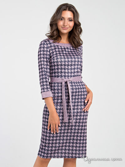 Платье MariKo, цвет серый, розовый