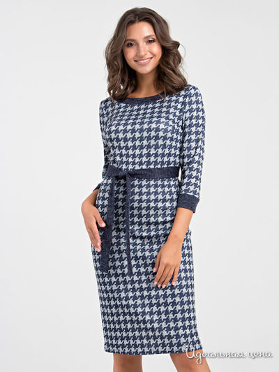 Платье MariKo, цвет серый, синий