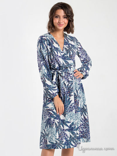 Платье MariKo, цвет синий, белый