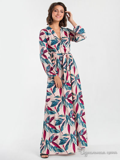 Платье MariKo, цвет розовый, зеленый