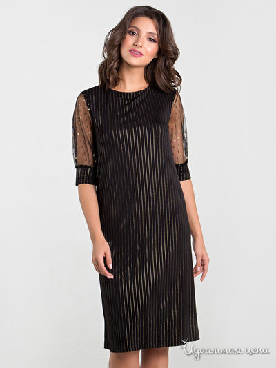 Платье MariKo, цвет черный, золотой