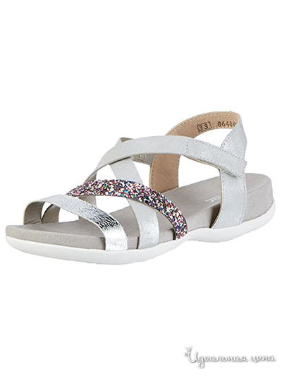 Босоножки RIEKER, цвет серебряный