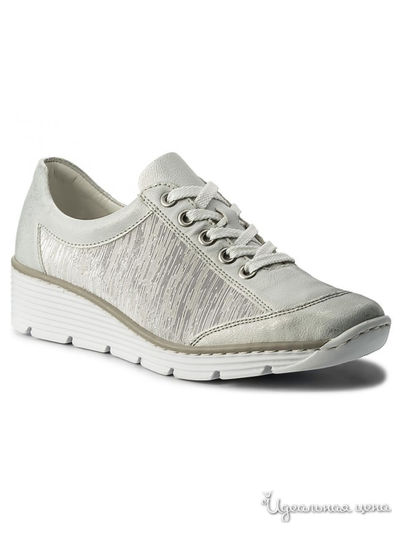 Полуботинки RIEKER, цвет серебряный